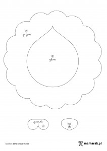 szablon do druku lew